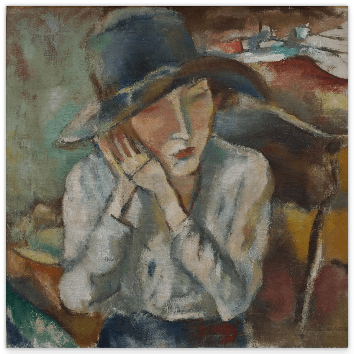 Jules Pascin - Frau mit Hut