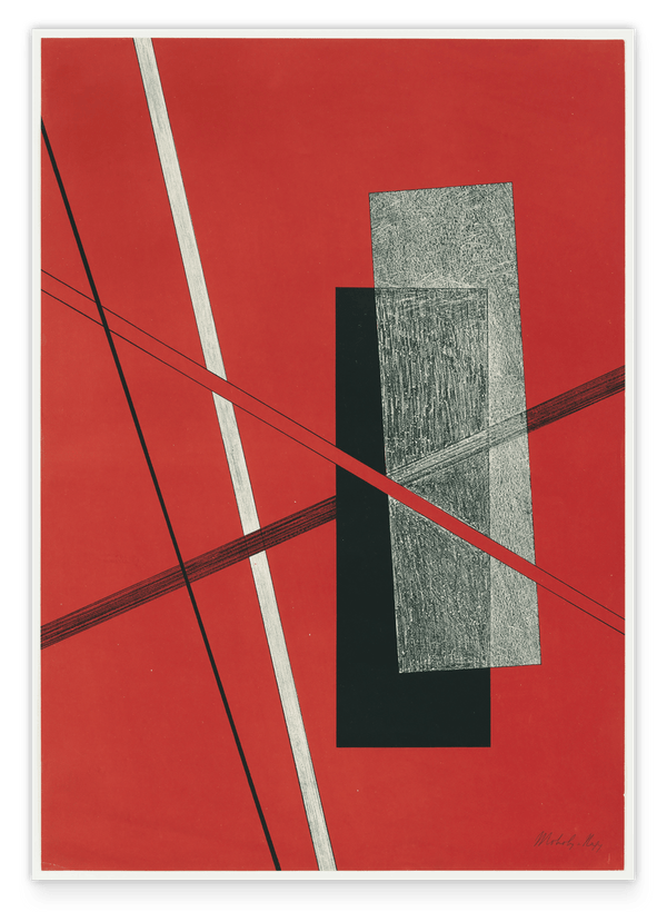 László Moholy Nagy - Abstrakte Szene in rot