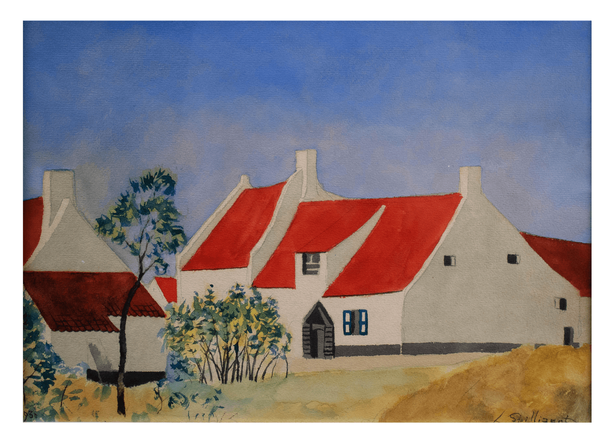 Léon Spilliaert - Weißes Haus mit rotem Dach