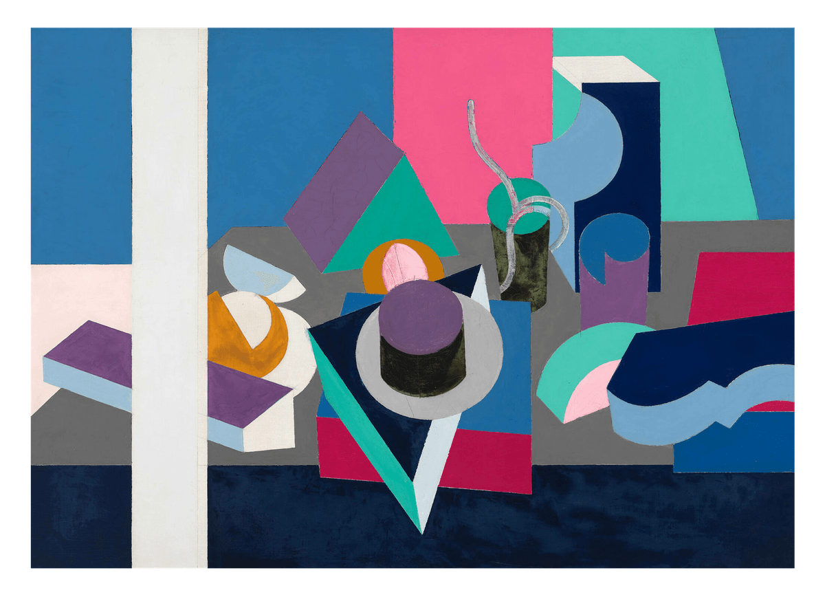 Patrick Henry Bruce - Abstraktes buntes Stillleben
