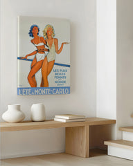 After Hover: Pierre Fix-Masseau - Art Deco Werbeplakat - Frauen in Monte Carlo