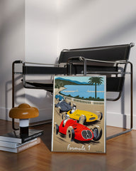 After Hover: Pierre Fix-Masseau - Art Deco Werbeplakat - Formel 1 Côte d'Azur