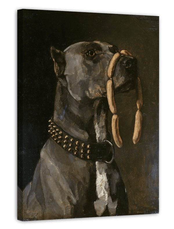 Wilhelm Trübner - Dogge mit Würsten