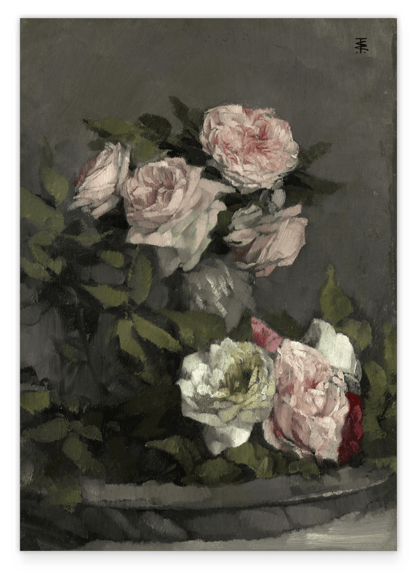 Wilhelm Trübner - Stillleben mit Rosen
