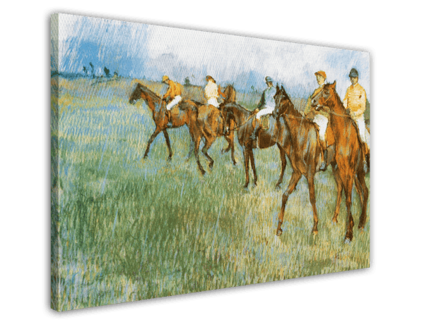 Edgar Degas - Jockeys im Regen