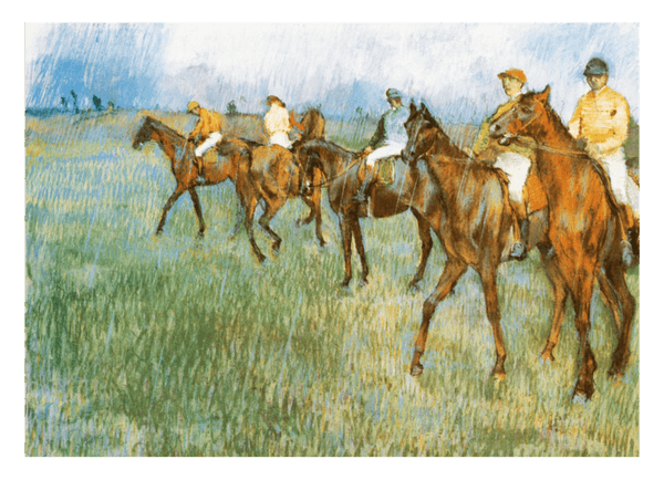 Edgar Degas - Jockeys im Regen