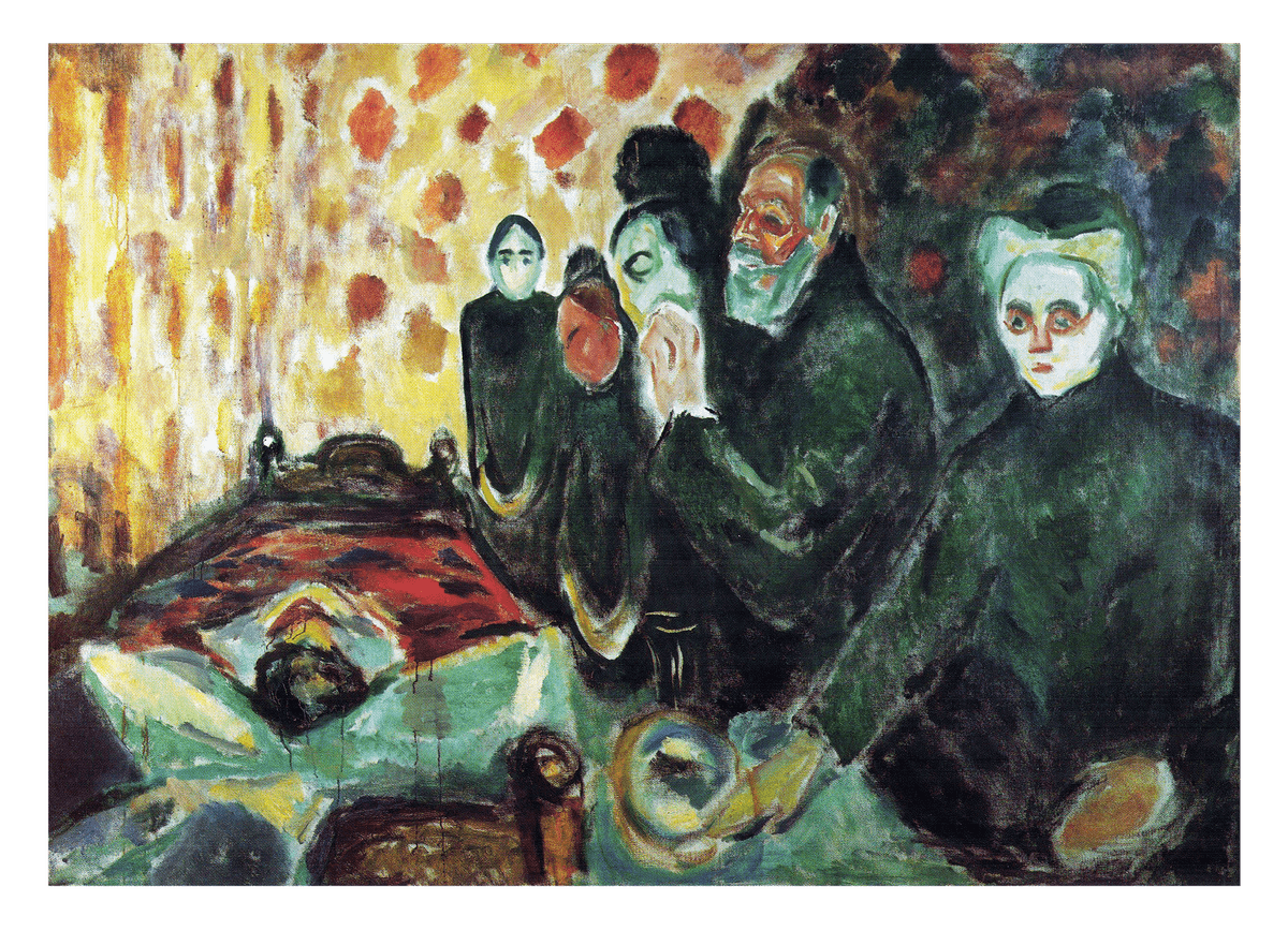 Edward Munch - Am Totenbett