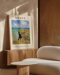 After Hover: Claude Monet - Museum-Poster Spaziergang auf Klippen-Ebene bei Pourville