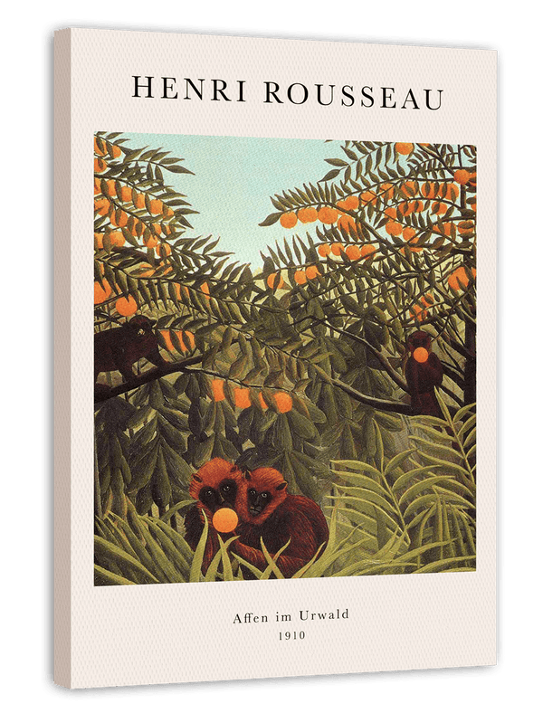 Henri Rousseau - Museum-Poster Affen im Urwald