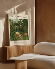 After Hover: Henri Rousseau - Museum-Poster Pferd von einem Jaguar angefallen