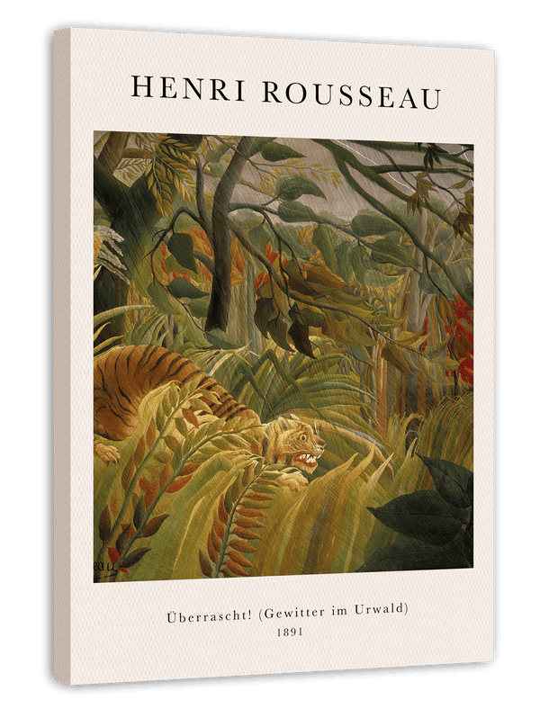 Henri Rousseau - Museum-Poster Überrascht! Gewitter im Urwald
