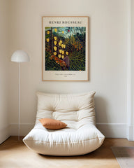 After Hover: Henri Rousseau - Museum-Poster Tiger fällt einen Büffel an