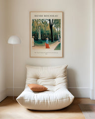 After Hover: Henri Rousseau - Museum-Poster Der Spaziergang im Jarding du Luxembourg