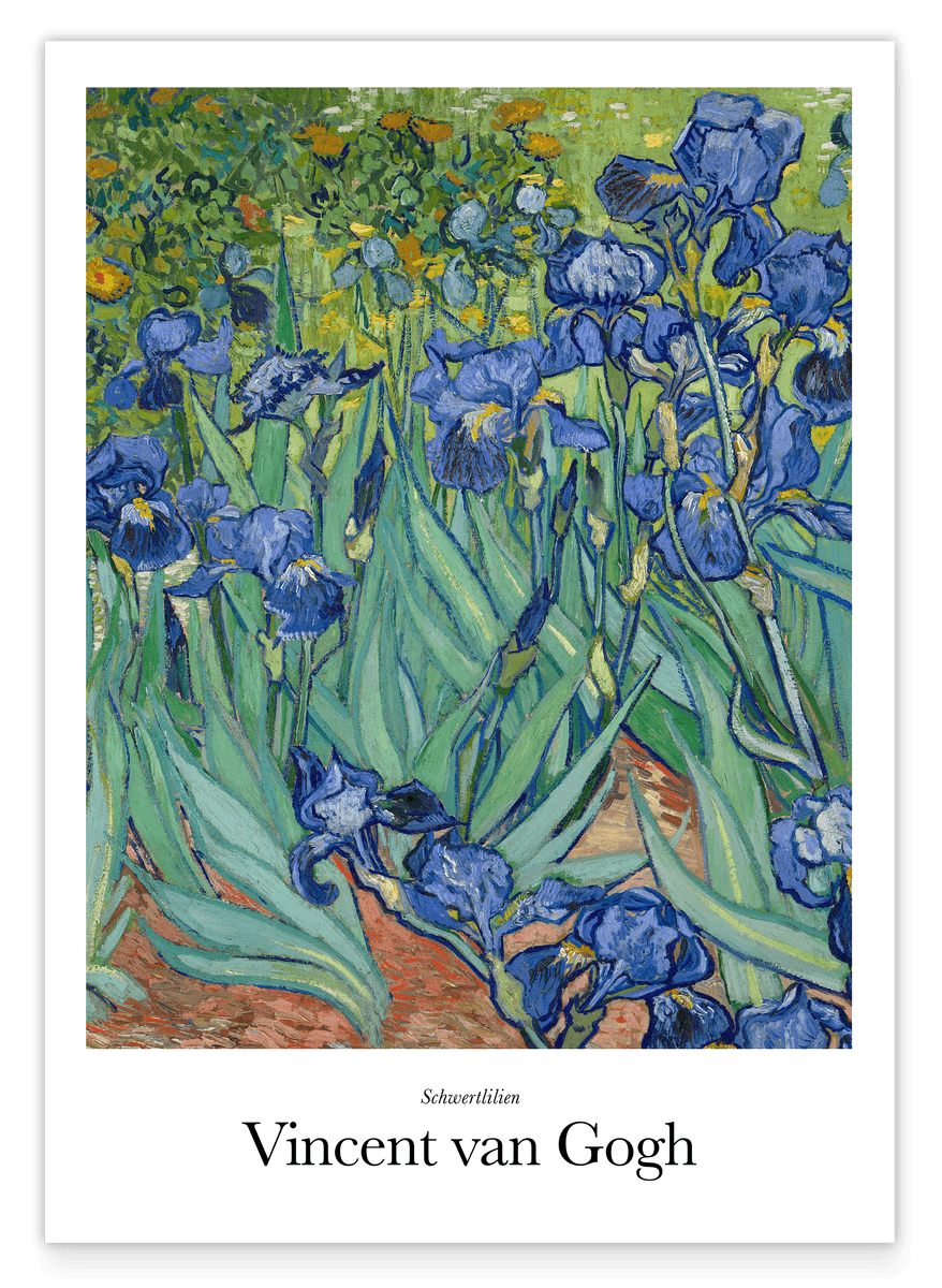 Vincent van Gogh - Museum-Poster Schwertlinien