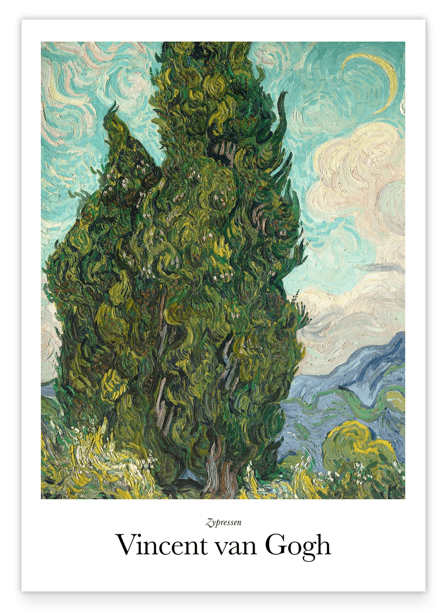 Vincent van Gogh - Museum-Poster Zypressen