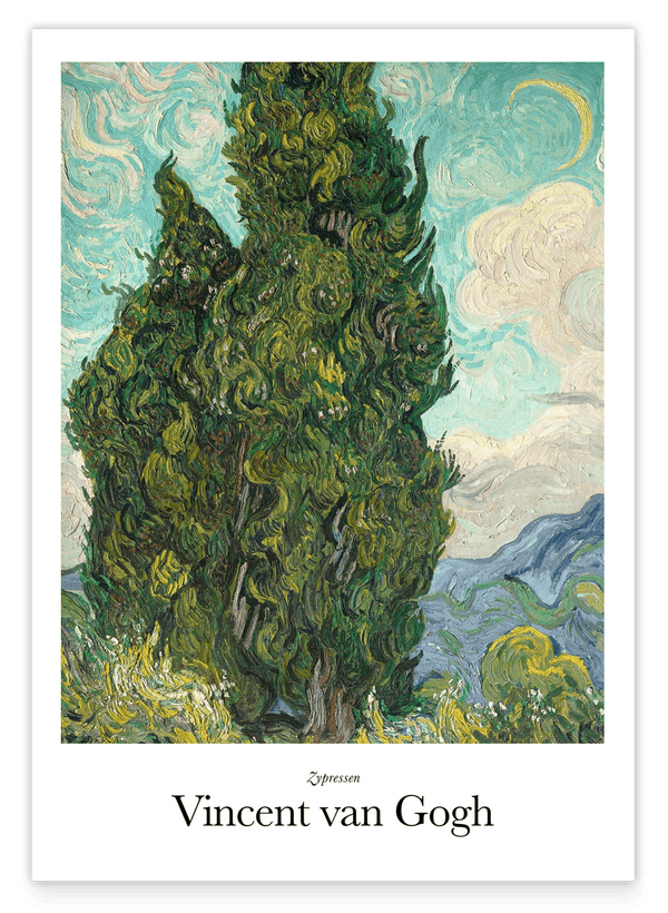 Vincent van Gogh - Museum-Poster Zypressen