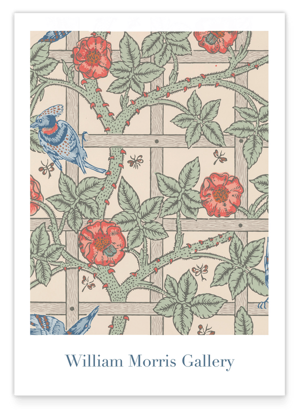 William Morris Jagd - Museum-Poster Rosen und Vögel