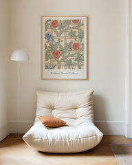 After Hover: William Morris Jagd - Museum-Poster Rosen und Vögel
