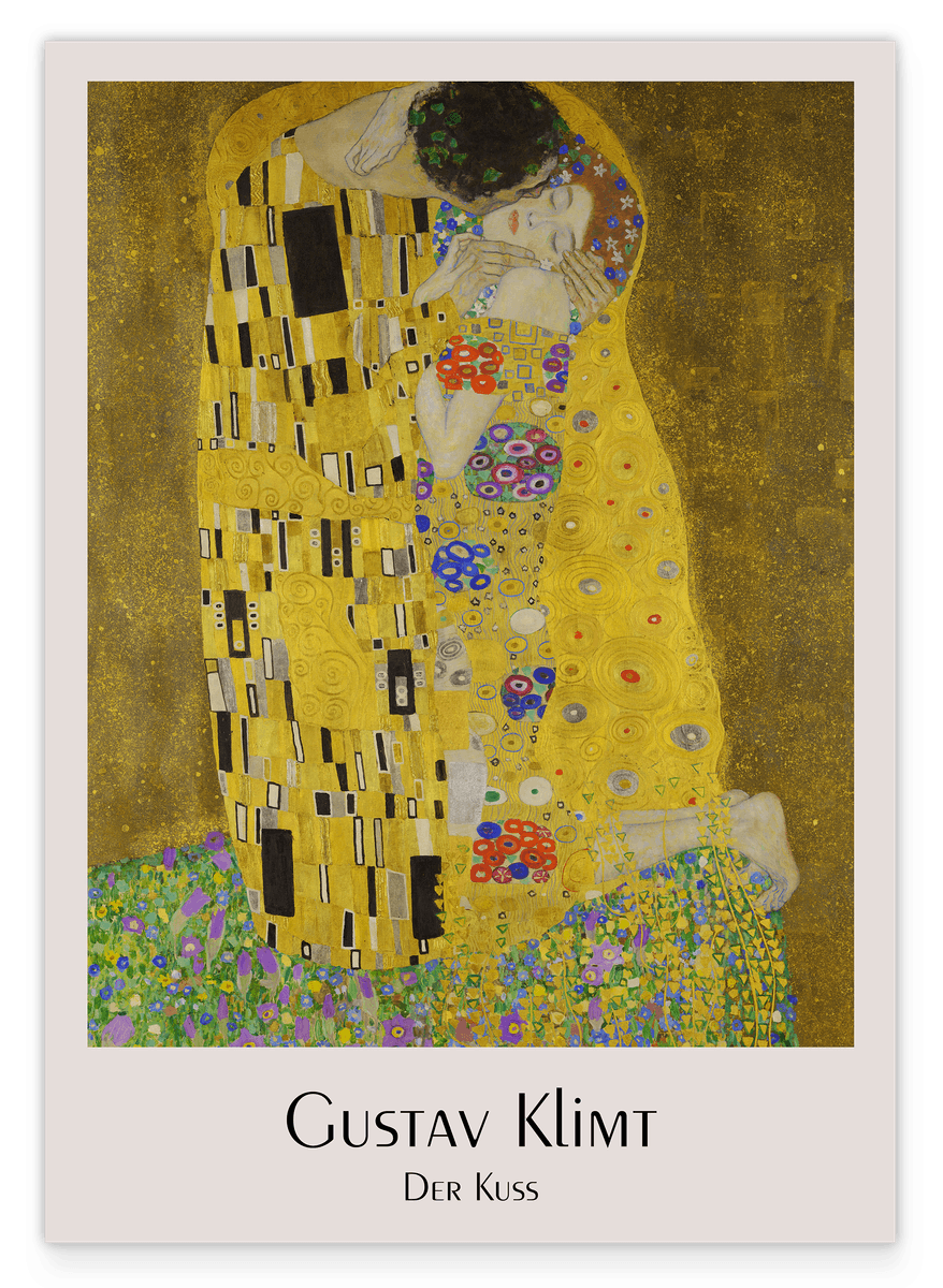 Gustav Klimt - Museum-Poster Der Kuss