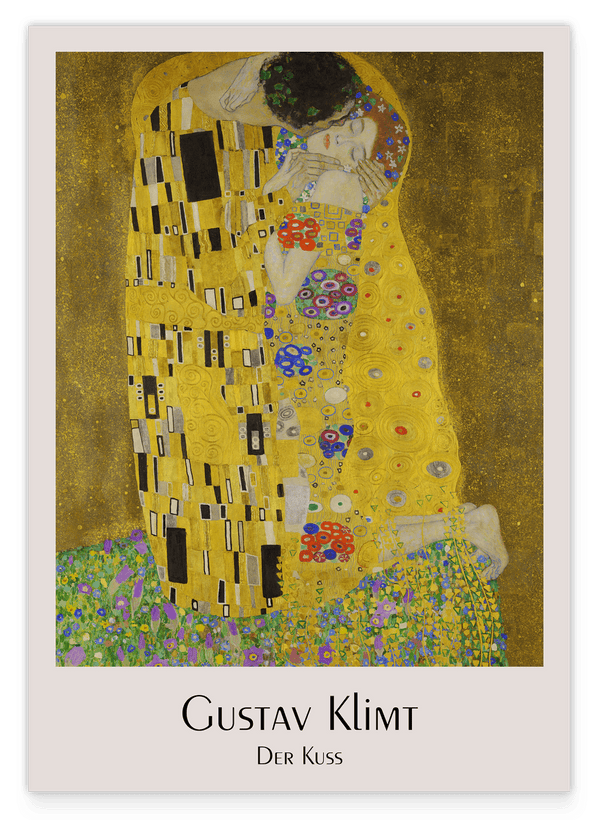 Gustav Klimt - Museum-Poster Der Kuss