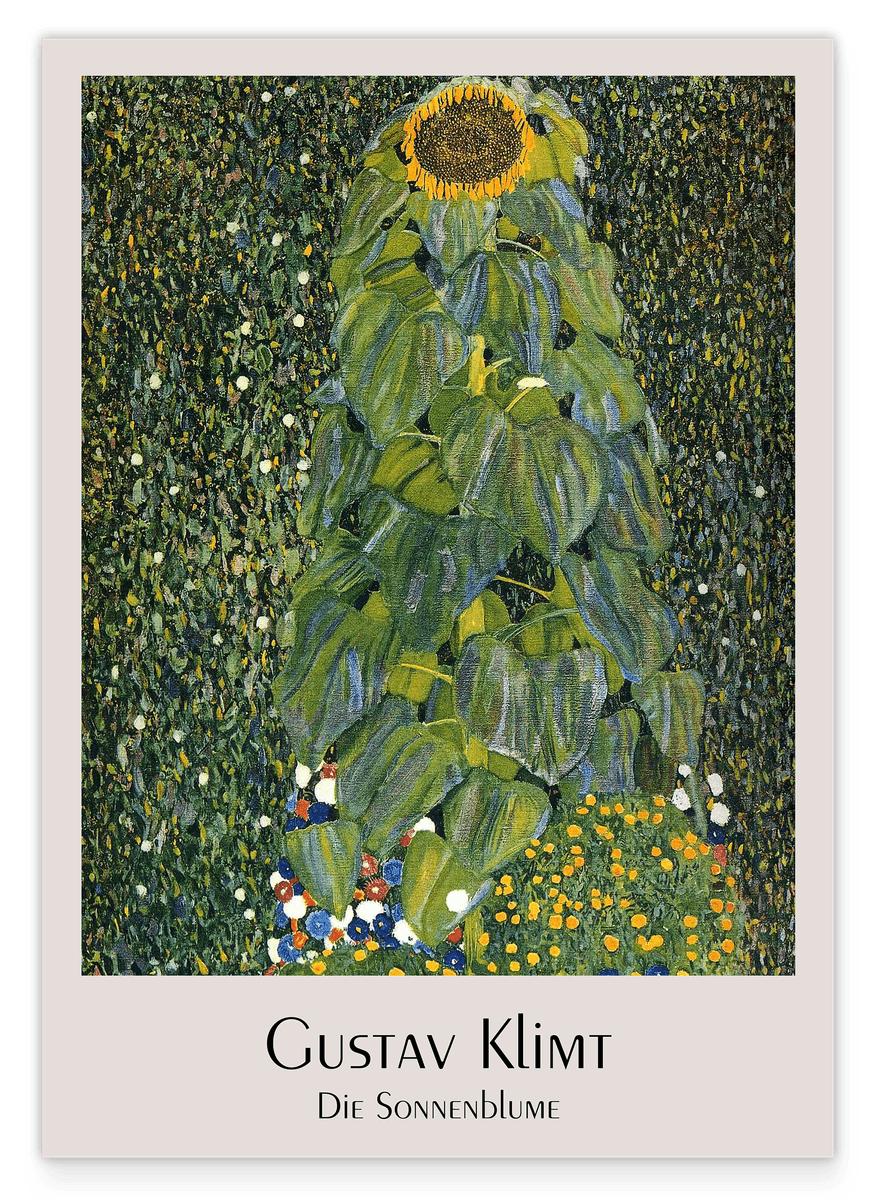 Gustav Klimt - Museum-Poster Die Sonnenblume