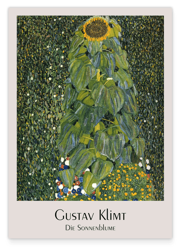 Gustav Klimt - Museum-Poster Die Sonnenblume