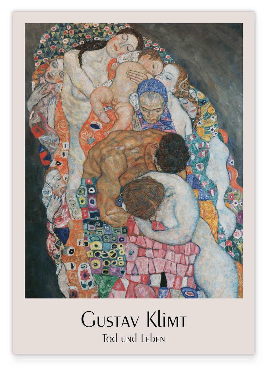 Gustav Klimt - Museum-Poster Tod und Leben I