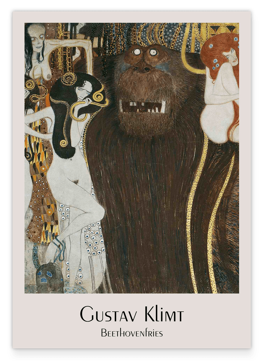 Gustav Klimt - Museum-Poster Beethovenfries I