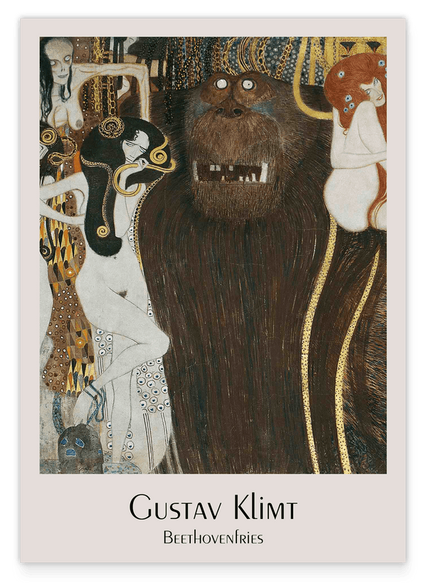 Gustav Klimt - Museum-Poster Beethovenfries I