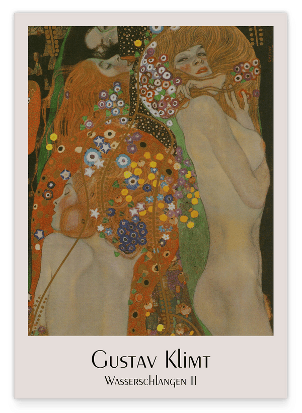 Gustav Klimt - Museum-Poster Wasserschlangen II