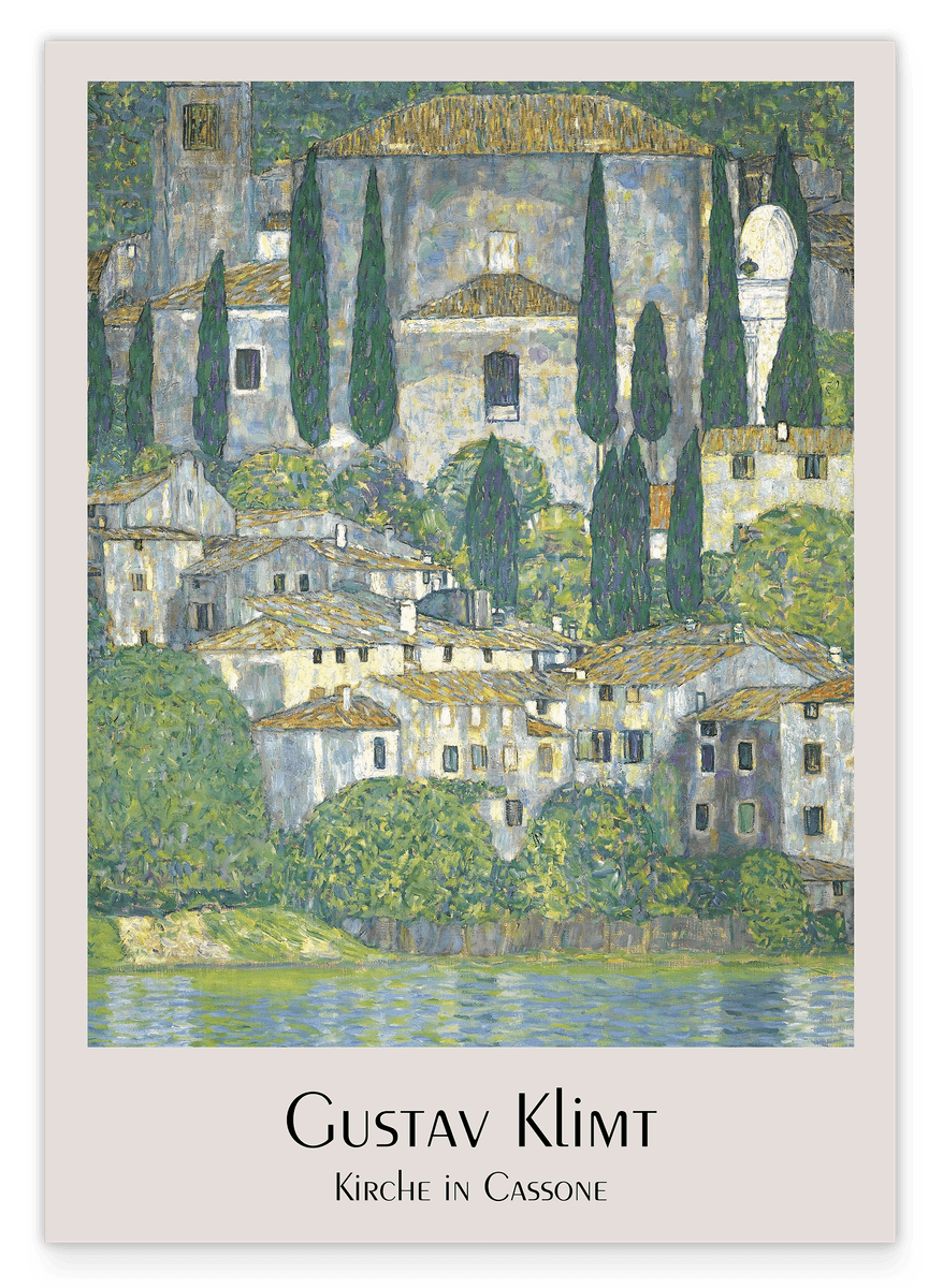 Gustav Klimt - Museum-Poster Kirche in Cassone