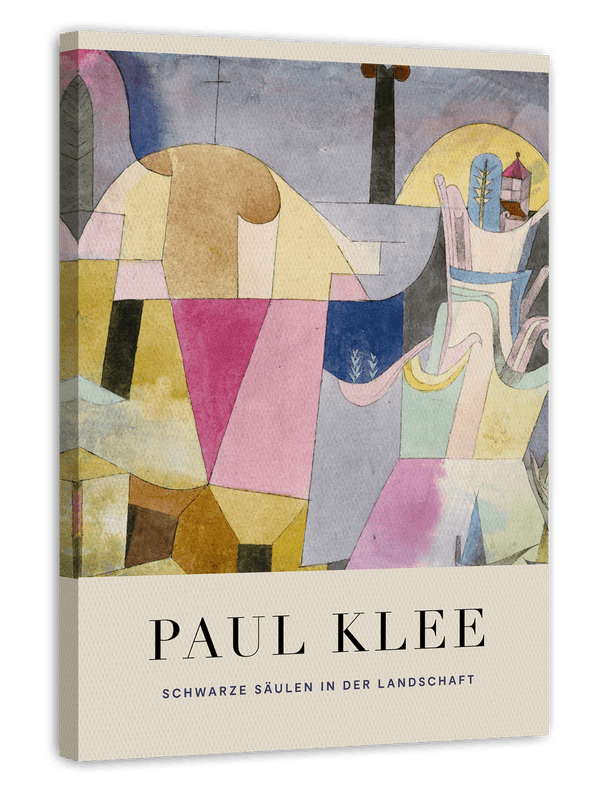Paul Klee - Museum-Poster Schwarze Säulen in der Landschaft