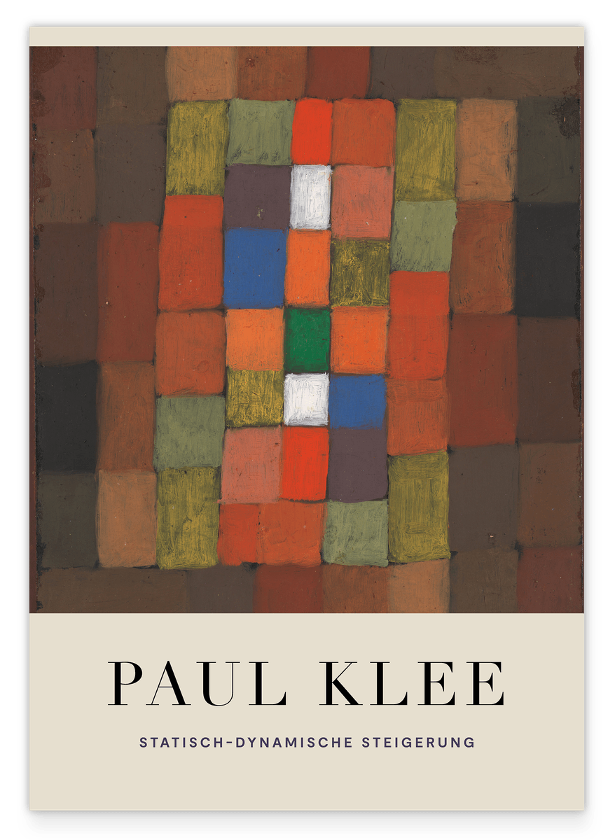 Paul Klee - Museum-Poster Statisch-Dynamische Steigerung