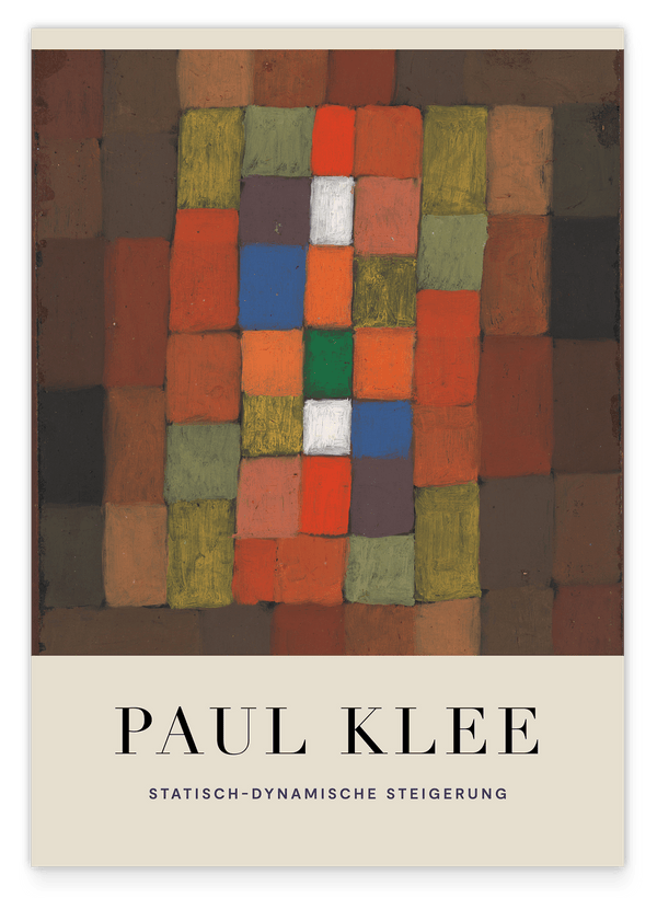 Paul Klee - Museum-Poster Statisch-Dynamische Steigerung