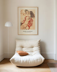 After Hover: Egon Schiele - Museum-Poster I Zwei sich umarmende Frauen