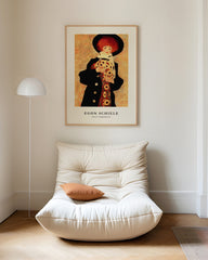 After Hover: Egon Schiele - Museum-Poster I Frau mit schwarzem Hut