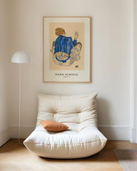 After Hover: Egon Schiele - Museum-Poster I Sitzende Frau