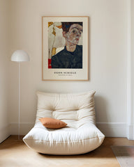 After Hover: Egon Schiele - Museum-Poster I Selbstportait mit Physalis
