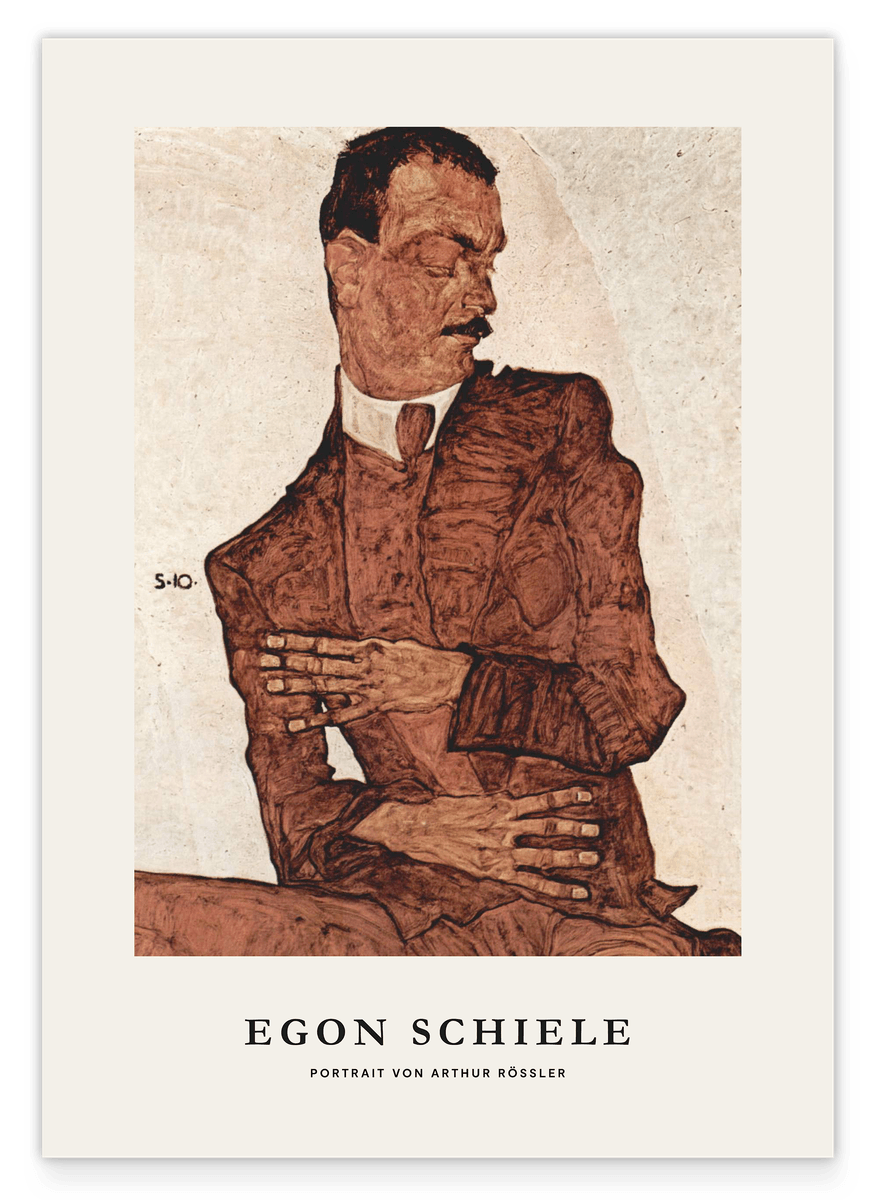 Egon Schiele - Museum-Poster I Portrait von Arthur Rössler