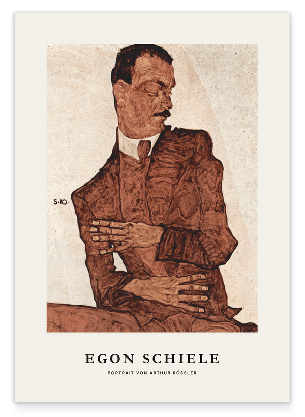 Egon Schiele - Museum-Poster I Portrait von Arthur Rössler