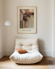 After Hover: Egon Schiele - Museum-Poster I Segelschiffe mit wellenbewegtem Wasser