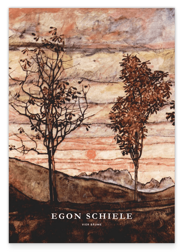 Egon Schiele - Museum-Poster II Vier Bäume (Ein Ausschnitt)
