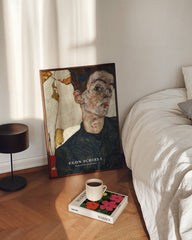 After Hover: Egon Schiele - Museum-Poster II Selbstportait mit Physalis