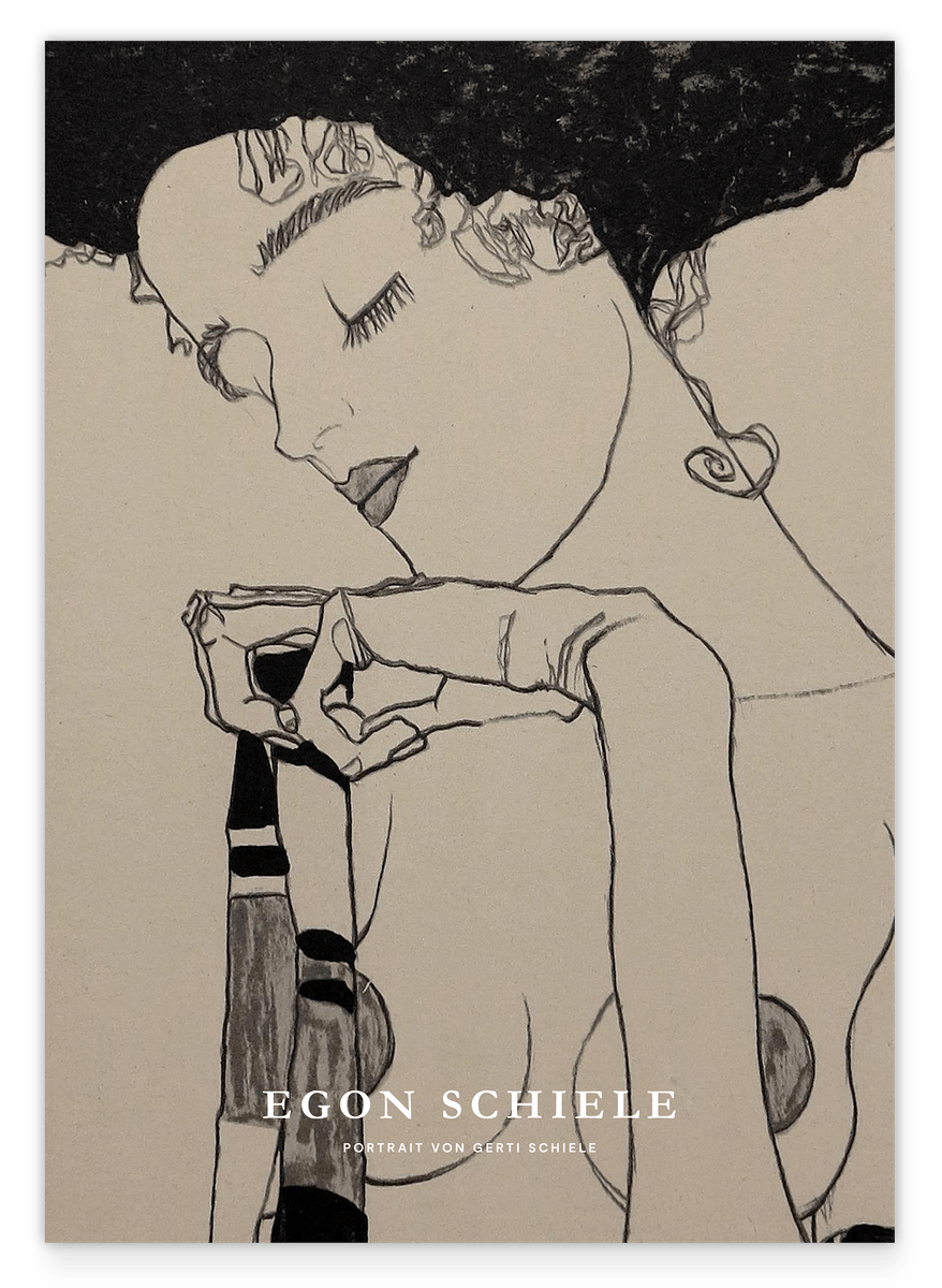 Egon Schiele - Museum-Poster II Portrait von Gerti Schiele