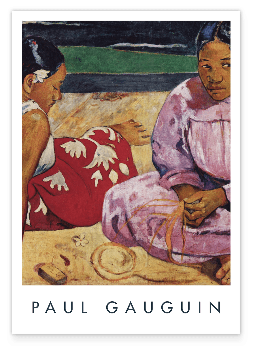 Paul Gauguin - Museum-Poster Tahitische Frauen (oder Frauen von Tahiti) am Strand