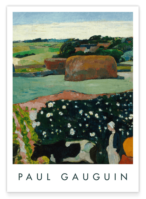Paul Gauguin - Museum-Poster Heuhaufen in der Bretagne