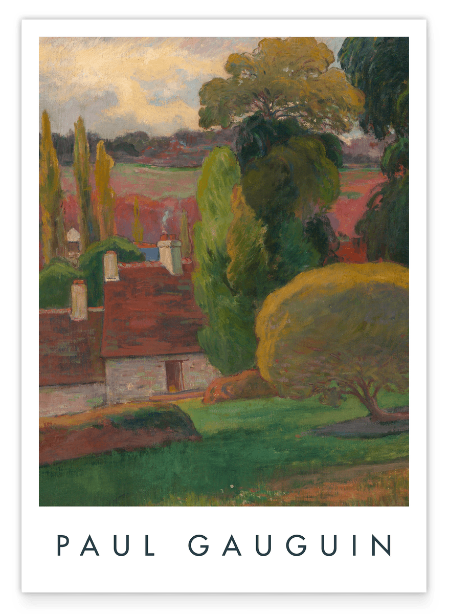 Paul Gauguin - Museum-Poster Ein Bauernhof in der Bretagne