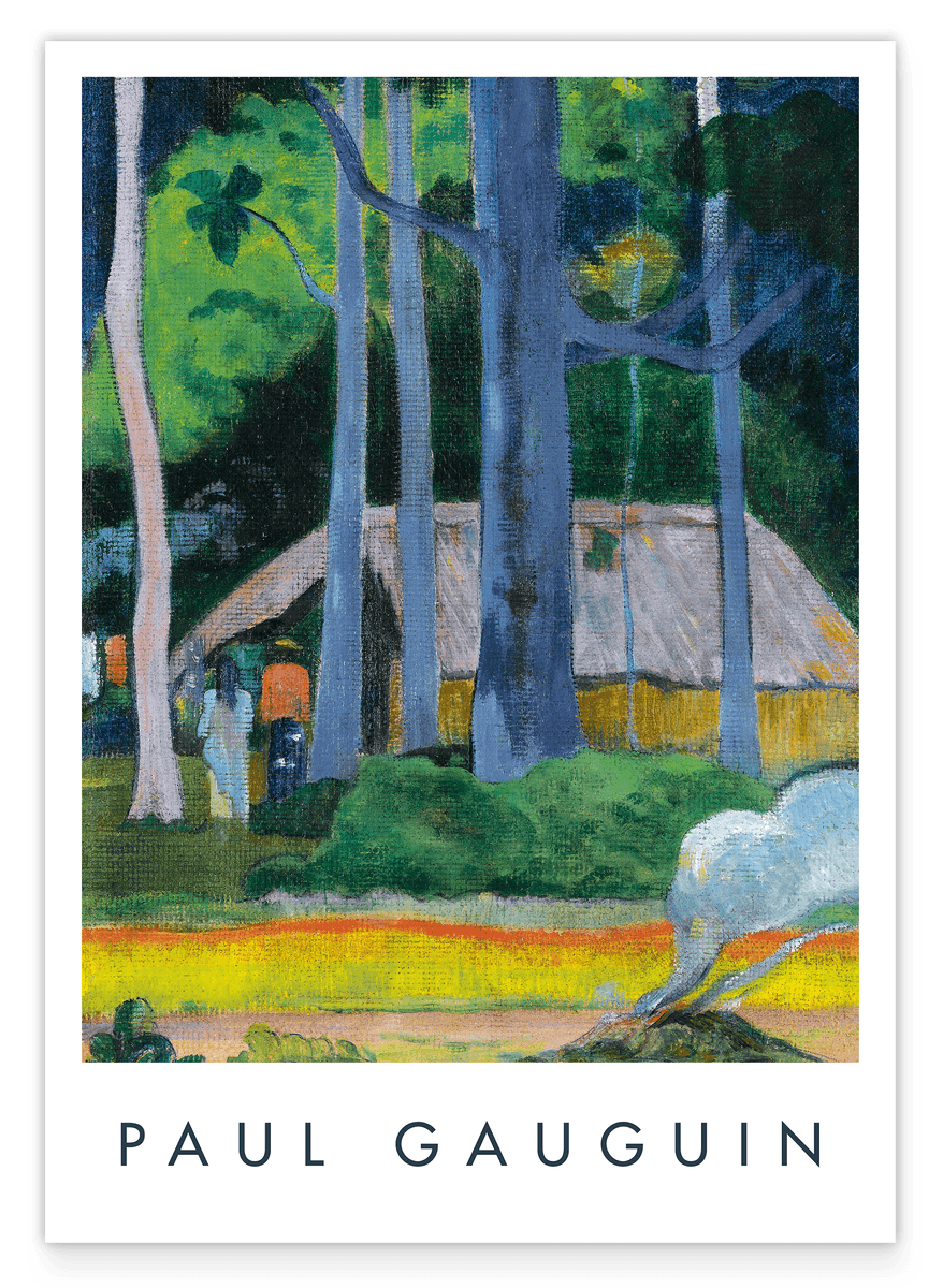 Paul Gauguin - Museum-Poster  Cabane sous les Arbres