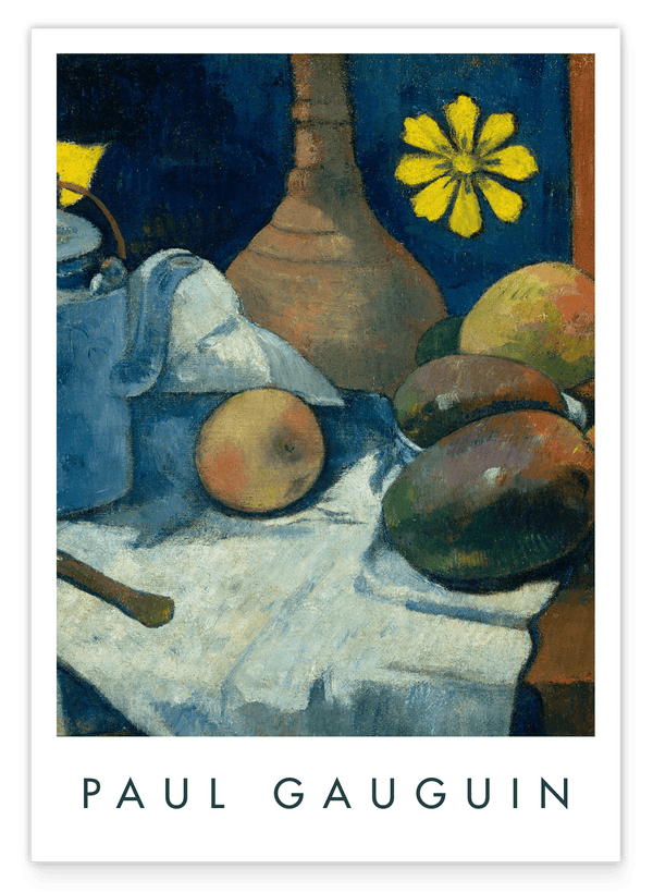 Paul Gauguin - Museum-Poster Stillleben mit Tee-Kanne und Früchten