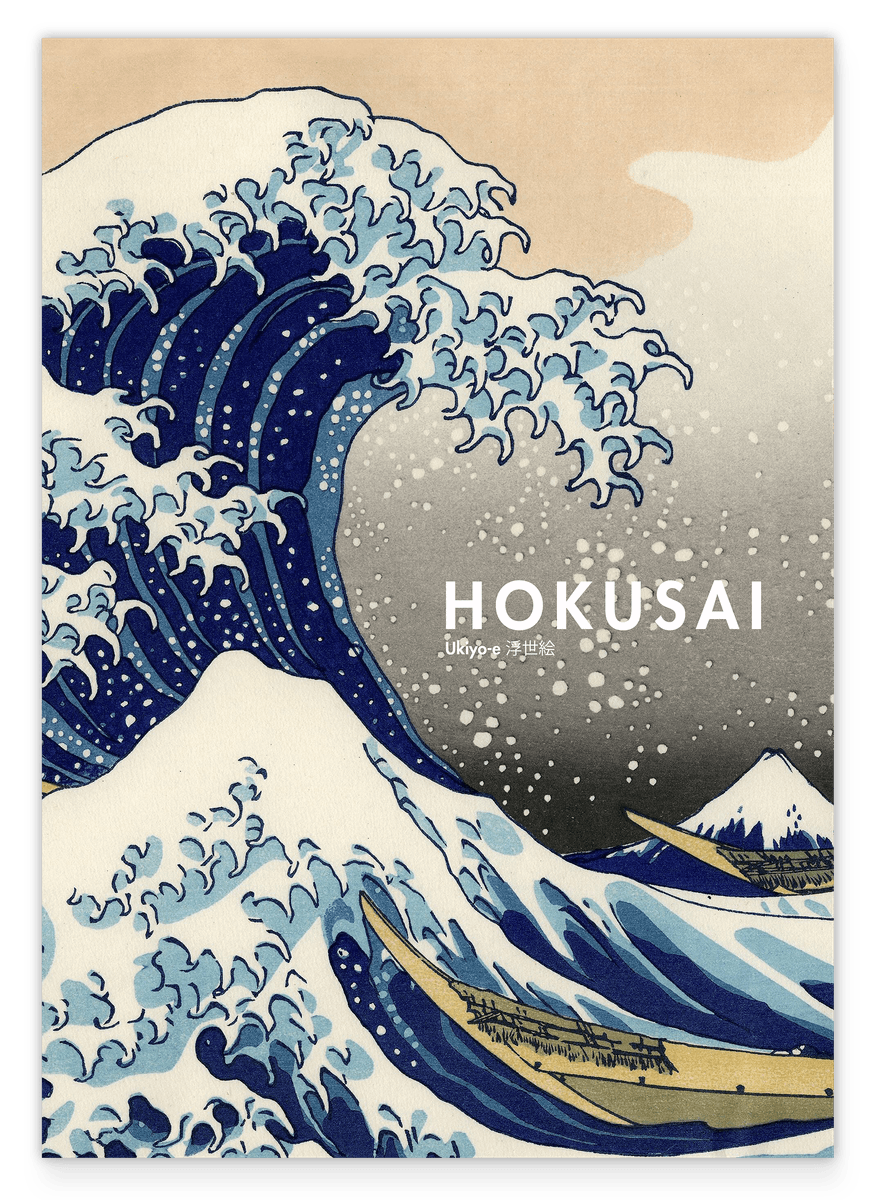 Katsushika Hokusai - Museum-Poster II Die Welle - Unter der Welle vor Kanagawa (Kanagawa Oki Nami Ura) oder: 